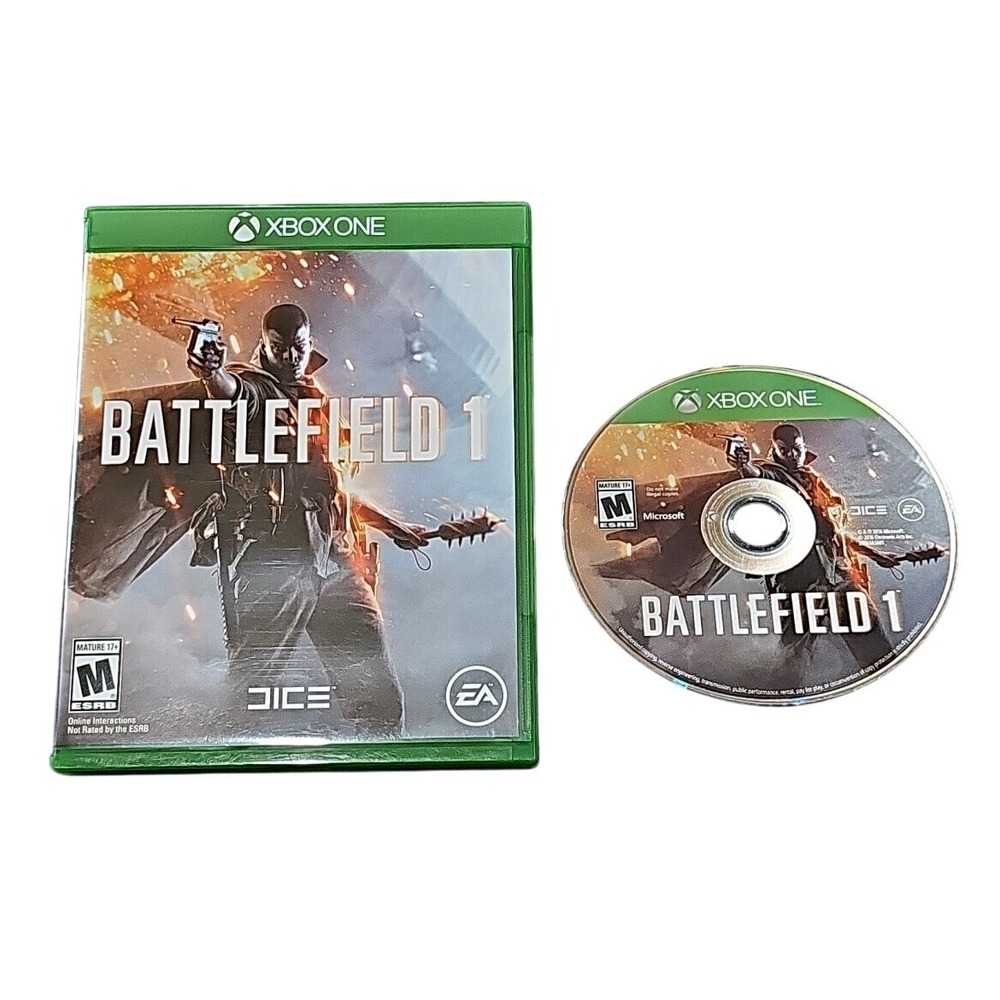 Battlefield 1 Xbox One‎ Case & Manual Original Cover Art Game Disc Complete CIB